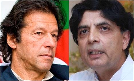 "Long march on 14 August a certainty": An adamant Imran Khan tells Ch. Nisar