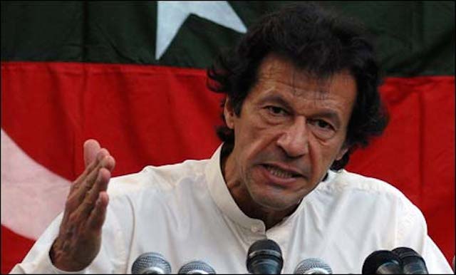 Chairman Pakistan Tehreek-e-Insaf (PTI) Imran Khan