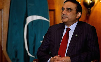 Unhappy Asif Ali Zardari