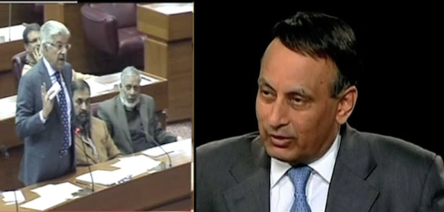 Asif accuses Haqqani of anti-Pakistan lobbying