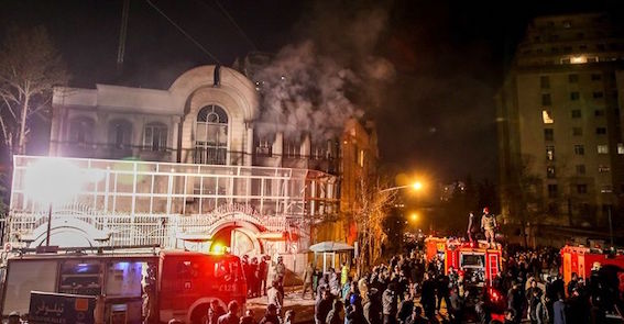 Saudi embassy attacked in Tehran