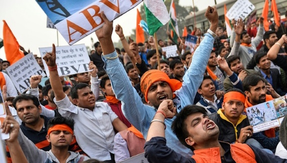 Protests in India over student leader’s sedition arrest