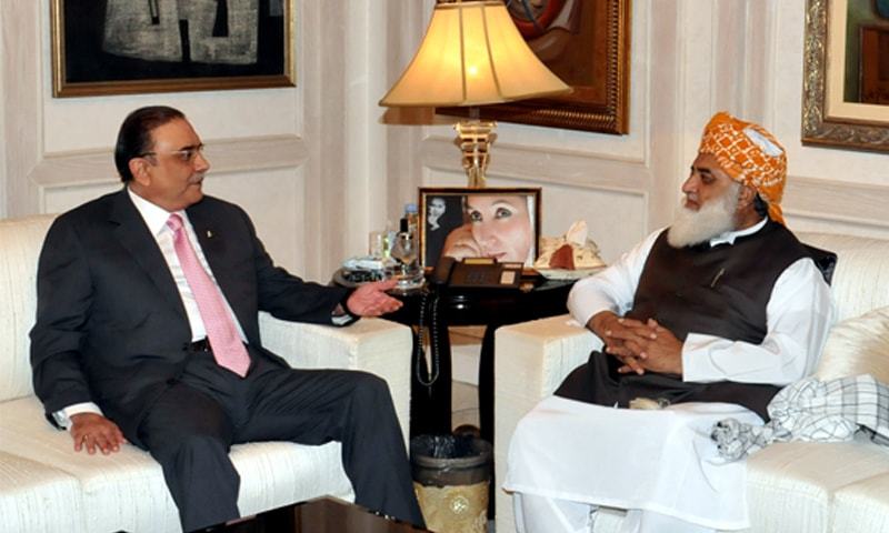 Maulana Fazlur Rehman and Asif Ali Zardari