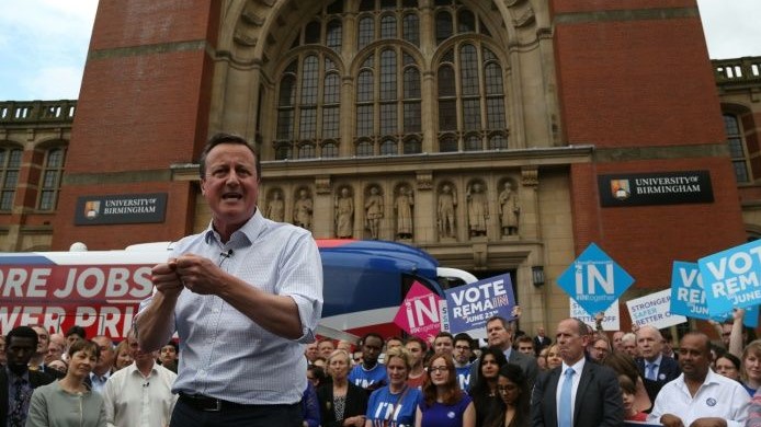 David Cameron to European Union membership
