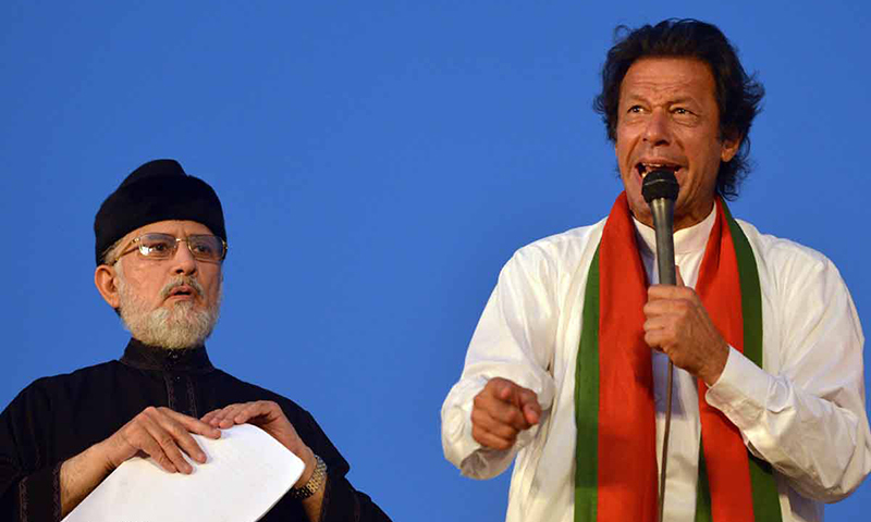 Dr Tahir-ul-Qadri and Imran Khan