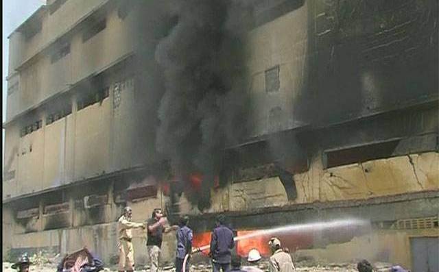 Karachi factory fire