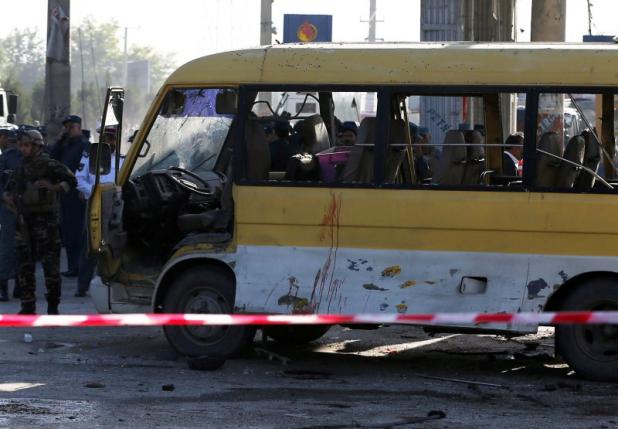 Minibus blast in Kabul