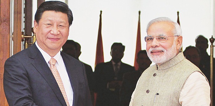 Narendra Modi and Presi­dent Xi Jinping