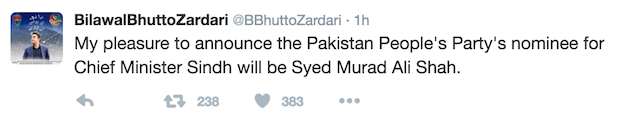 BBZ Okays Murad Ali Shah