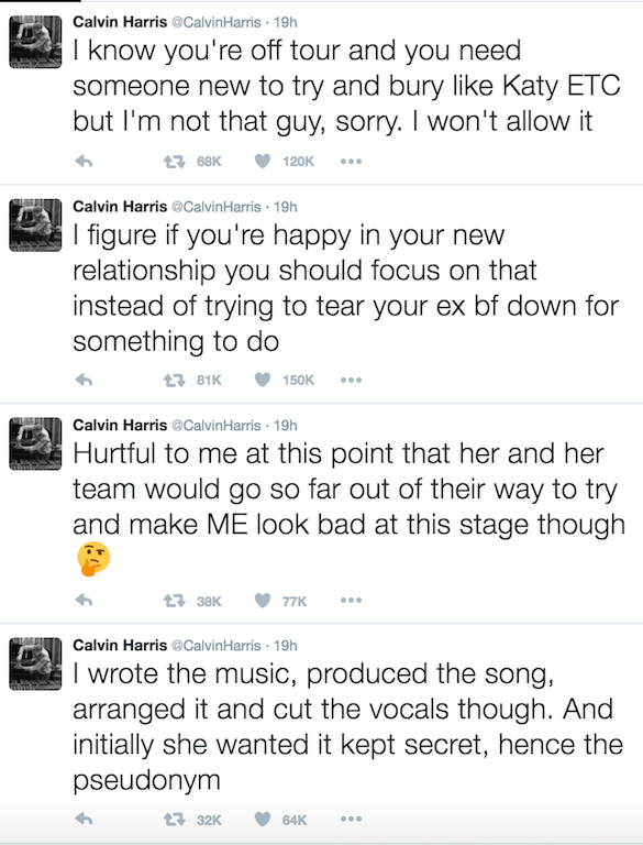 Calvin Harris about Taylor Swift
