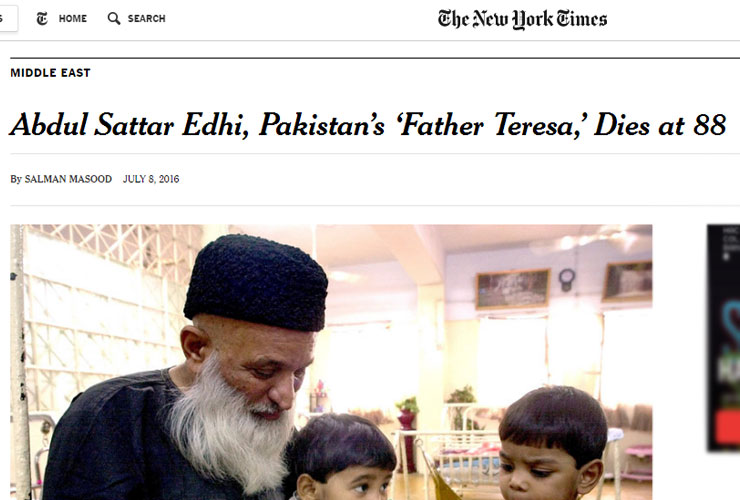  media pays tributes to Edhi