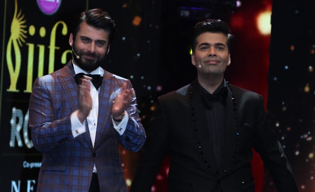 Fawad and KJo at iifa