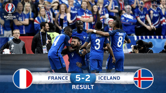 France beats Iceland