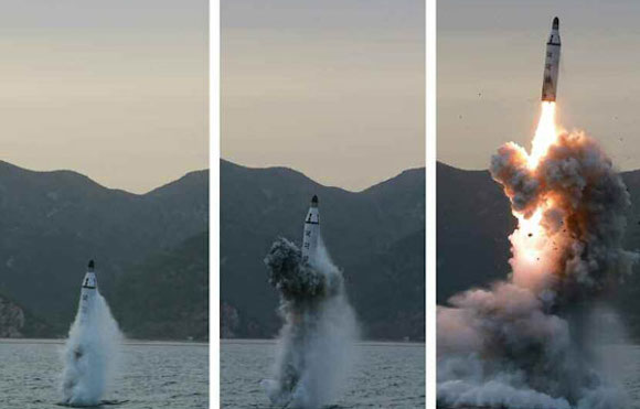N Korea submarine-launched missile