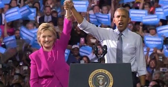 Obama ready to ‘pass the baton’ to Clinton