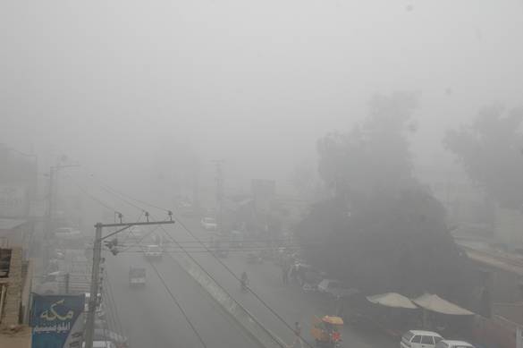 heavy fog hits Punjab