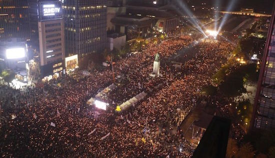 South Korea president Protest