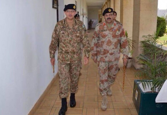 Lt Gen Naveed Mukhtar and Lt Gen Bilal Akbar