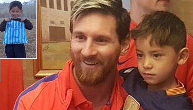 Messi, Afghan bag shirt boy