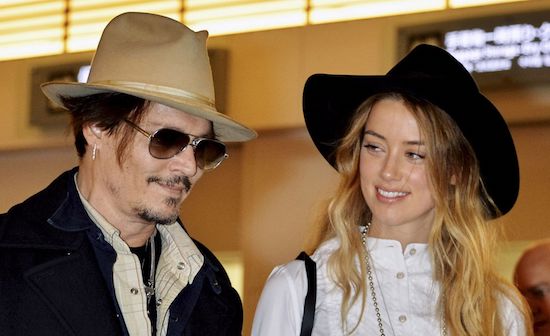 Actors Johnny Depp, Amber Heard