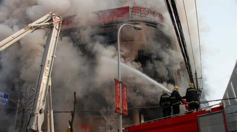 fire in China