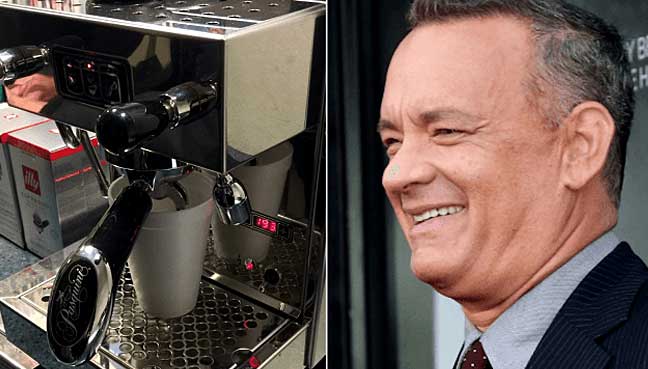 Tom Hanks espresso machine