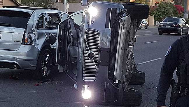Uber self driving car accident