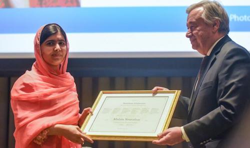Malala UN honor