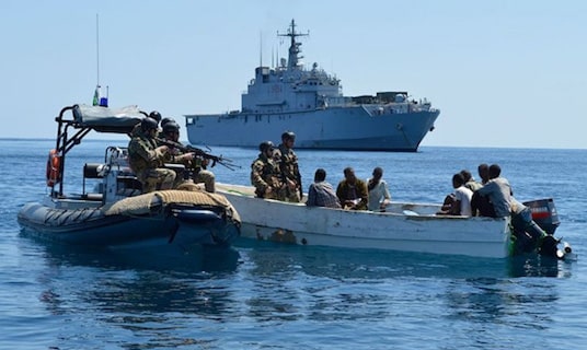 Pirates at coast of Somalia