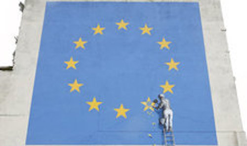 Banksy EU flag