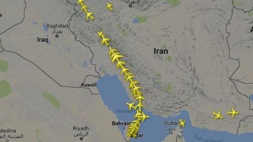 Qatar Airways flights Route