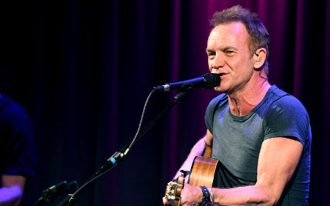 British rock star Sting