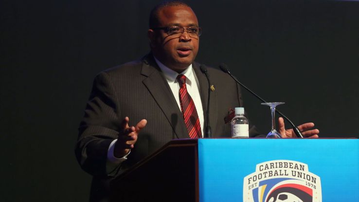 Caribbean Football Union president Gordon Derrick