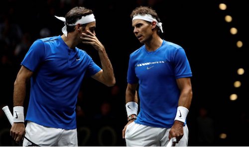 Nadal and Federer in Laver Cup