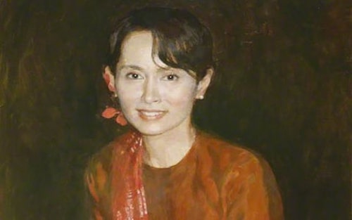 San Suu Kyi portrait