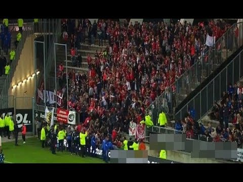 French stadium barrier collapses