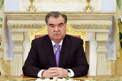 Tajik President, Emomali Rahmon