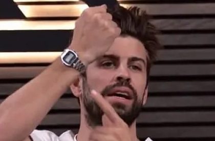 Gerard Pique Wearing Casio