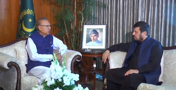 Khyber Pakhtunkhwa Governor Haji Ghulam Ali, President Dr. Arif Alvi