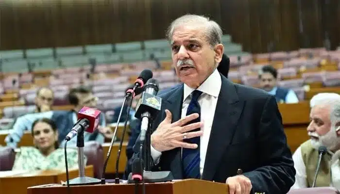 Shehbaz Sharif in National Assembly