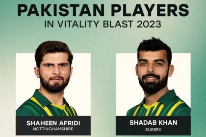 "Pakistani Cricketers", "Vitality Blast 2023", "T20 Tournament", "Cricket News"