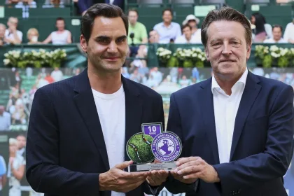 Roger Federer at Halle Open