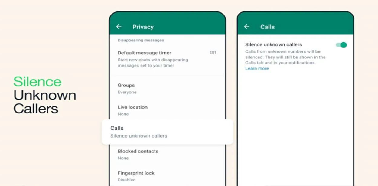 : WhatsApp updates, Silence Unknown Callers, Privacy Checkup, e