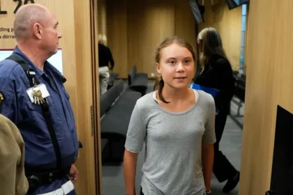 Greta Thunberg climate protest