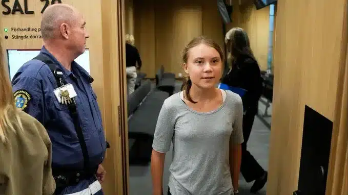 Greta Thunberg climate protest