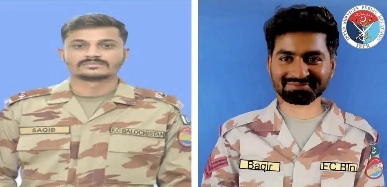 Major Saqib Hussain and Naik Baqir Ali
