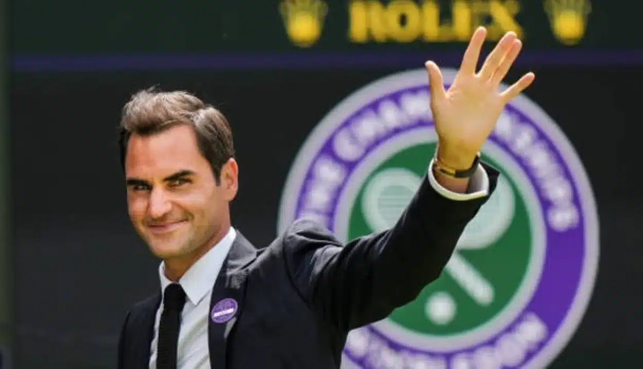 Wimbledon ceremony for Roger Federer