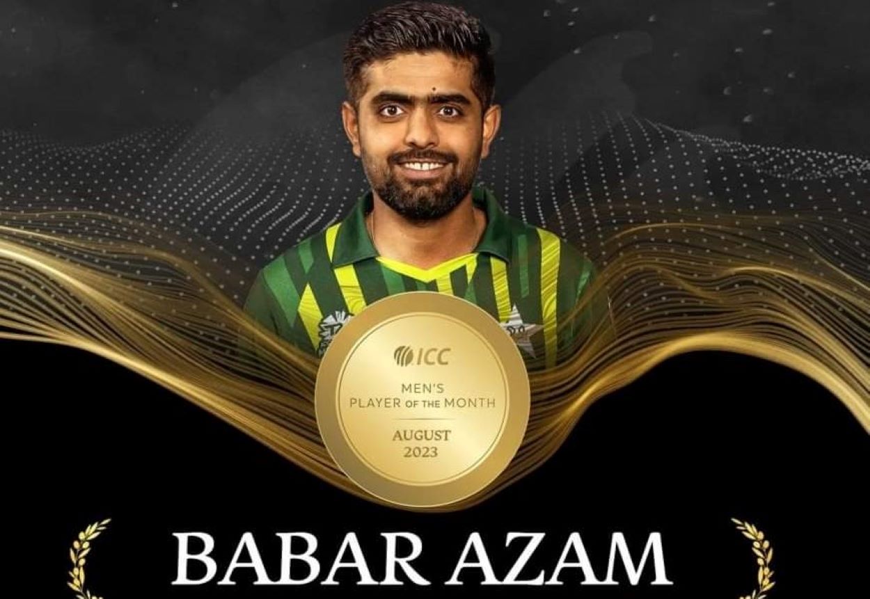 Babar Azam ICC Player of the Month August 2023