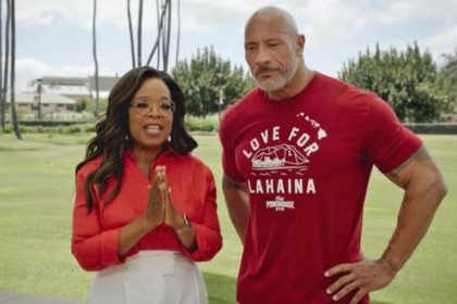 Oprah Winfrey and Dwayne Johnson