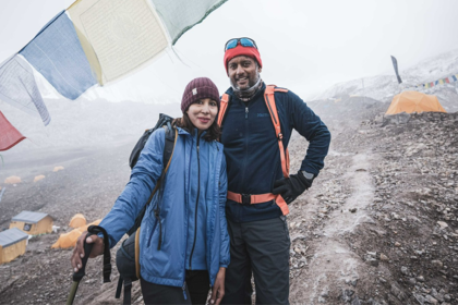 Pakistani Couple Mount Manaslu Ascent